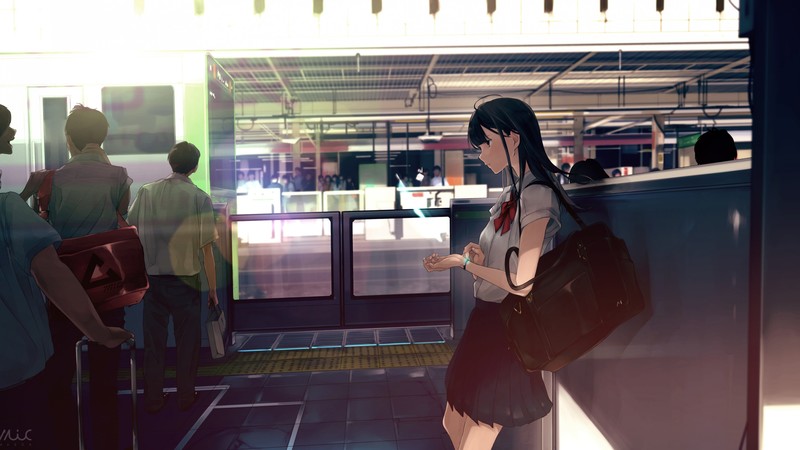 anime, girl, beauty, 4K