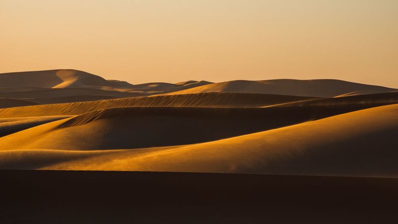 desert, sand, dunes, 4k