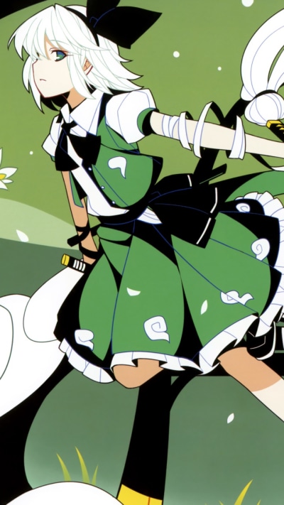 Anime Touhou, Youmu Konpaku, 720x1280