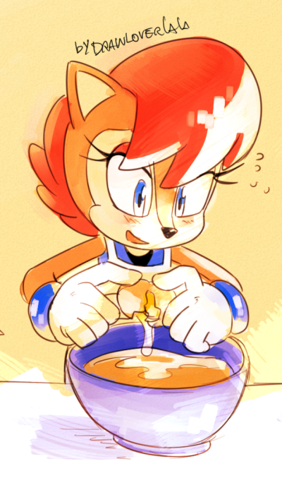Comics Sonic the Hedgehog, Blue Eyes, Archie Comics, Sally Acorn, Egg, Red Hair, 720x1280