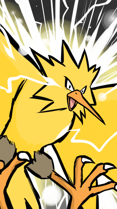 Anime Pokémon, Zapdos (Pokémon), 720x1280
