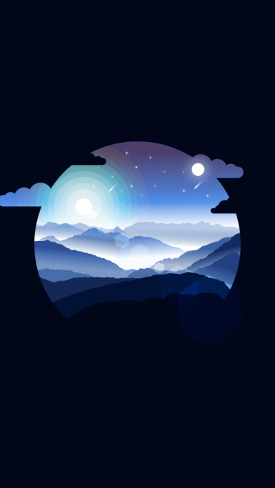 Artistic Minimalist, Mountain, 720x1280