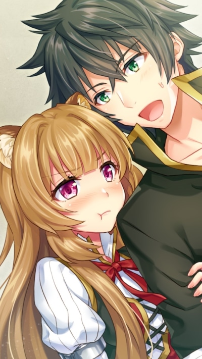 Anime The Rising of the Shield Hero, Naofumi Iwatani, Filo (The Rising Of The Shield Hero), Raphtalia (The Rising Of The Shield Hero), 720x1280