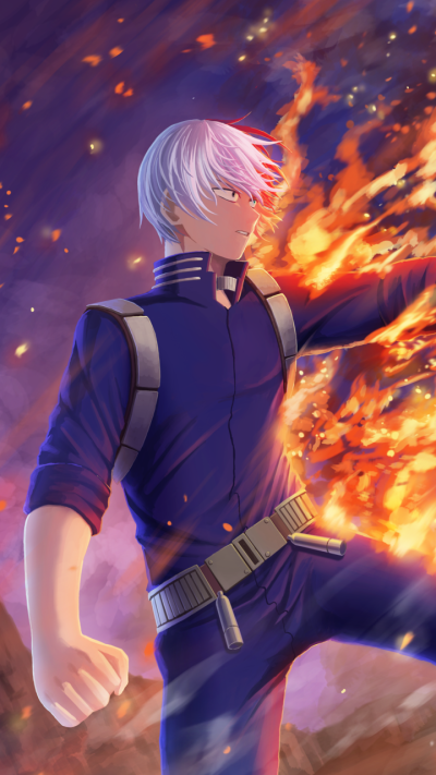 Anime My Hero Academia, Shoto Todoroki, 720x1280
