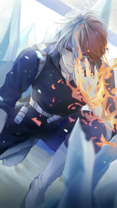 Anime My Hero Academia, Shoto Todoroki, 720x1280