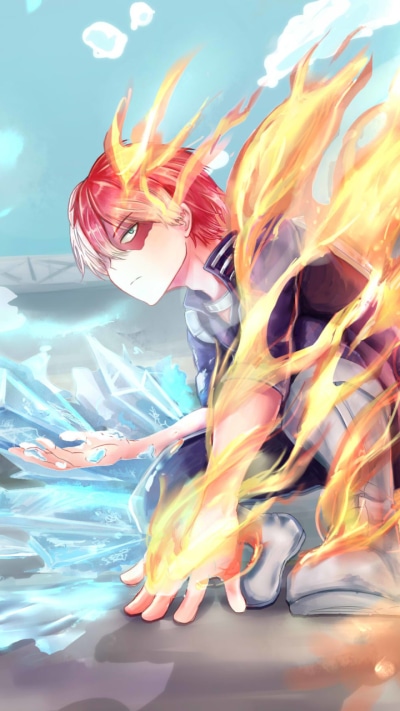Anime My Hero Academia, Shoto Todoroki, 720x1280
