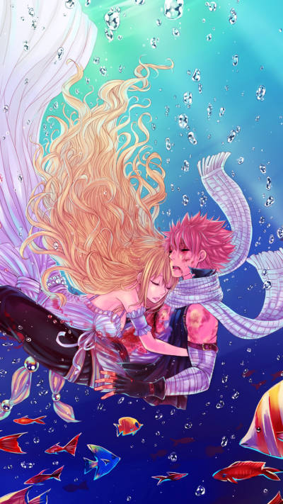 Anime Fairy Tail, NaLu (Fairy Tail), Natsu Dragneel, Lucy Heartfilia, 720x1280