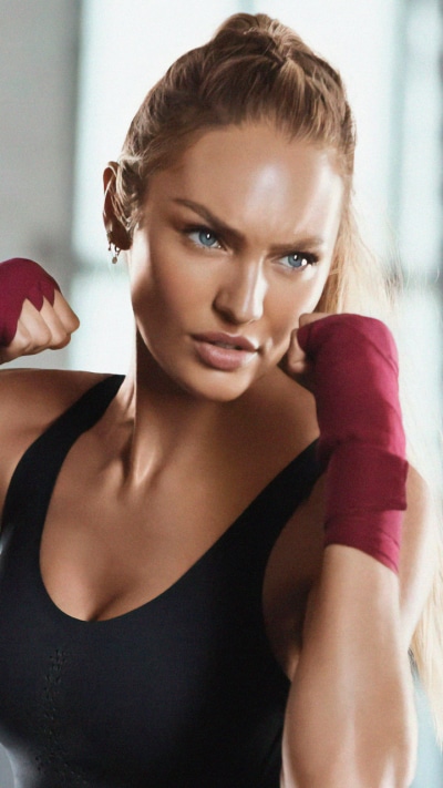 Women Candice Swanepoel, South African, Fitness, Model, Blue Eyes, 720x1280