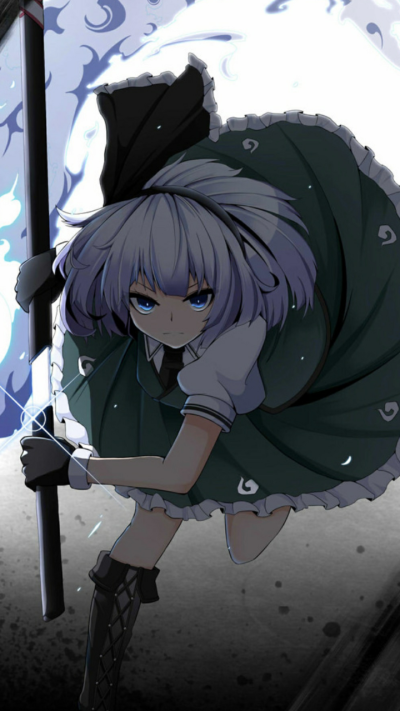Anime Touhou, Youmu Konpaku, 720x1280
