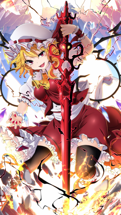 Anime Touhou, Flandre Scarlet, 720x1280