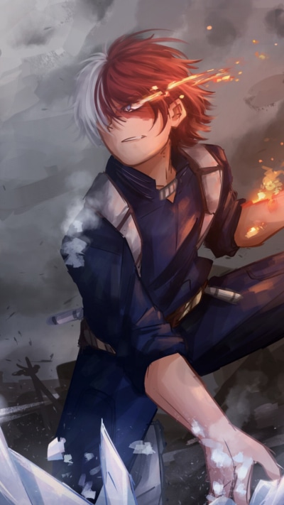 Anime My Hero Academia, Shoto Todoroki, 720x1280
