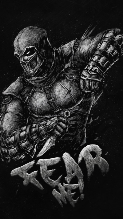 Video Game Mortal Kombat, Warrior, Scorpion (Mortal Kombat), 720x1280