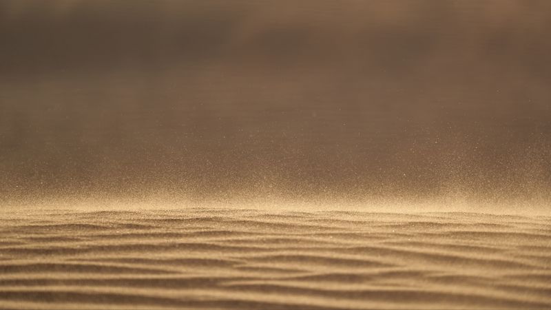 desert, sand, dust, 4k