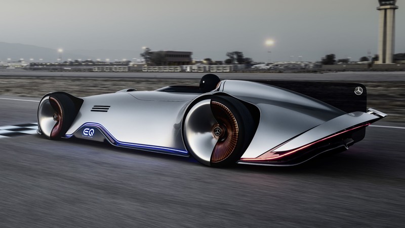 Mercedes-Benz Vision EQ Silver Arrow, electric cars, 2018 Cars, supercar, 4K