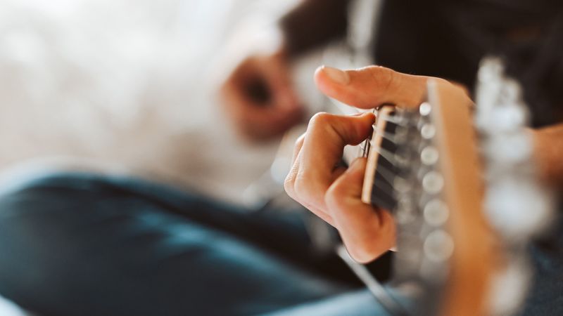 hand, guitar, music, musical instrument, 4k