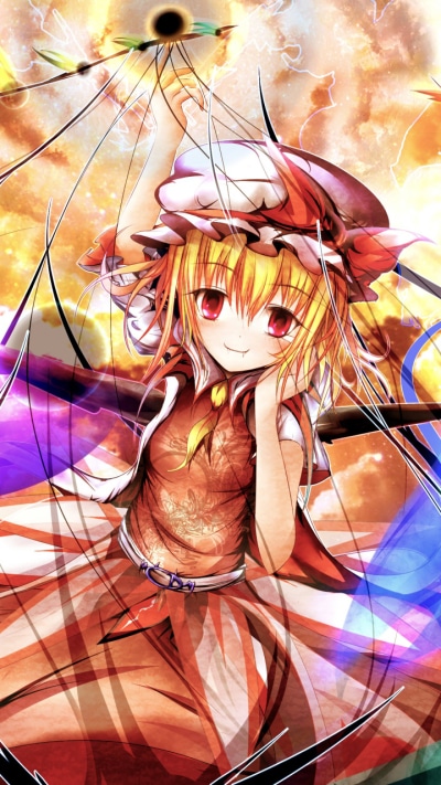 Anime Touhou, Flandre Scarlet, 720x1280