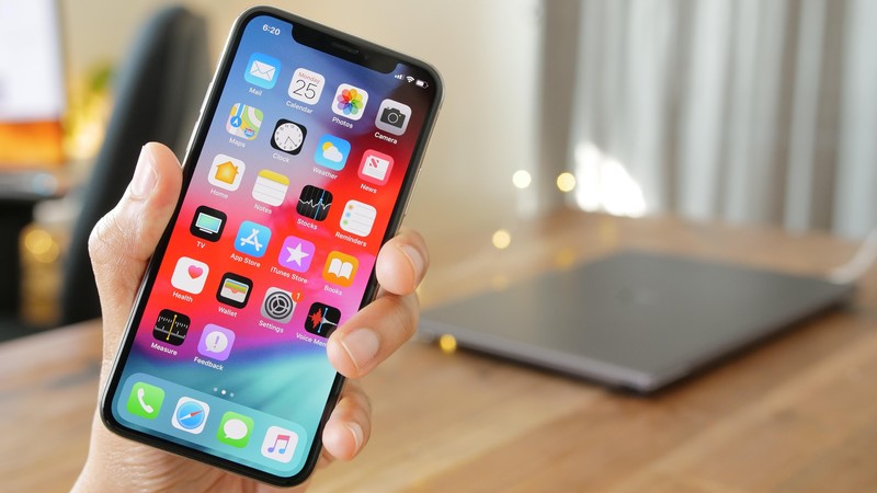 iOS 12, GUI, interface, iPhone X, smartphone, 4K