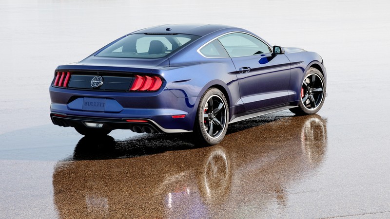 Ford Mustang Bullitt Kona Blue, 2019 Cars, 4K