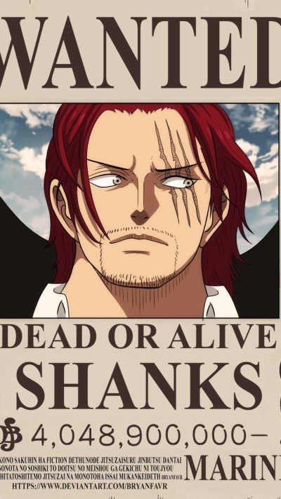 Anime One Piece, Shanks (One Piece), 720x1280