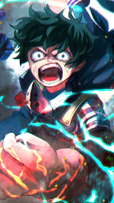 Anime My Hero Academia, Izuku Midoriya, 720x1280