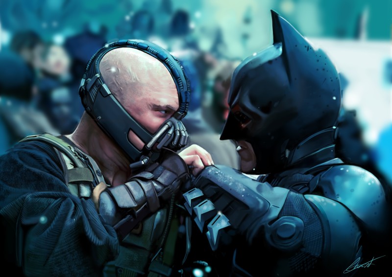 batman, bane, hd, 4k, artwork, artist, deviantart