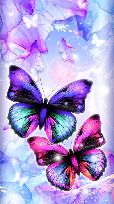 Artistic Butterfly, Colorful, 720x1280