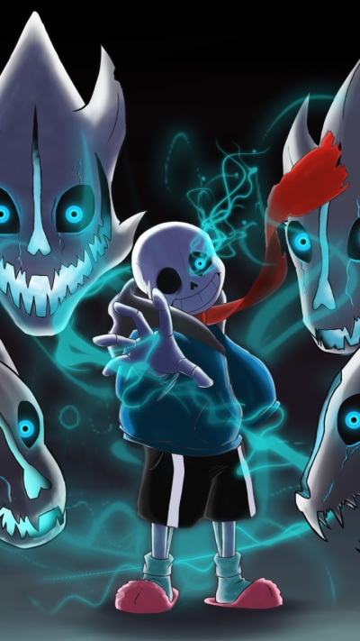 Video Game Undertale, Sans (Undertale), 720x1280