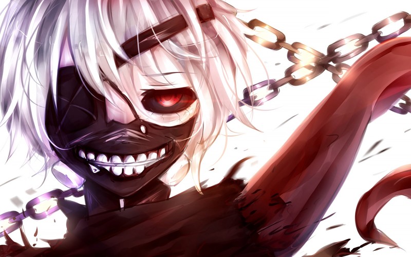 tokyo ghoul, ken kaneki, anime, artist, artwork, digital art, hd, 4k