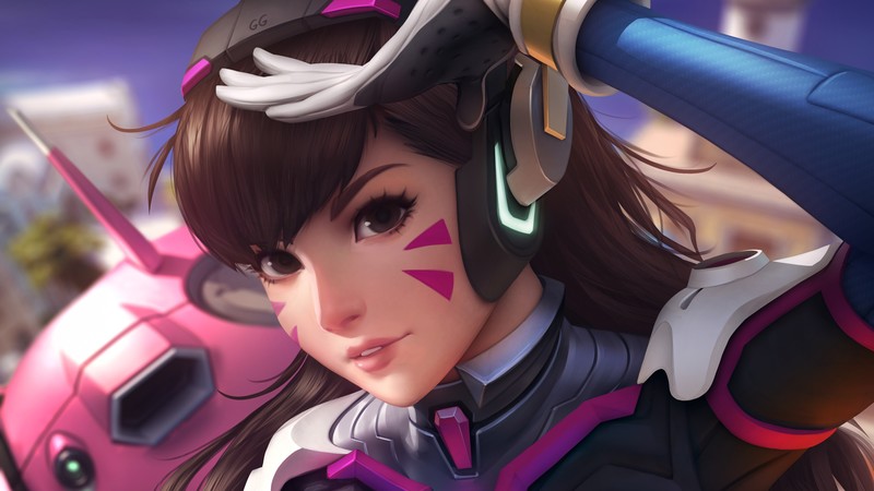 dva overwatch, overwatch, games, anime girl, anime, hd, 4k, artwork, artist, digital art