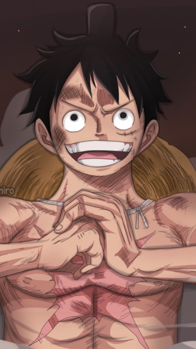 Anime One Piece, Monkey D. Luffy, 720x1280