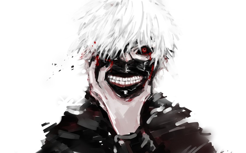 tokyo ghoul, ken kaneki, anime, artist, artwork, digital art, hd, 4k