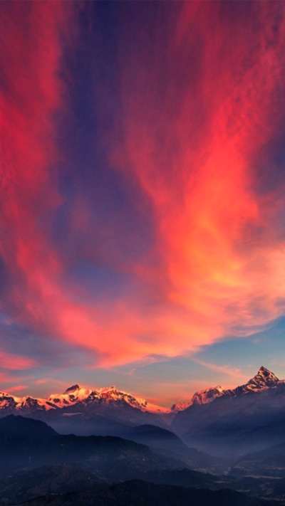 Earth Sunset, Mountain, Cloud, Landscape, 720x1280
