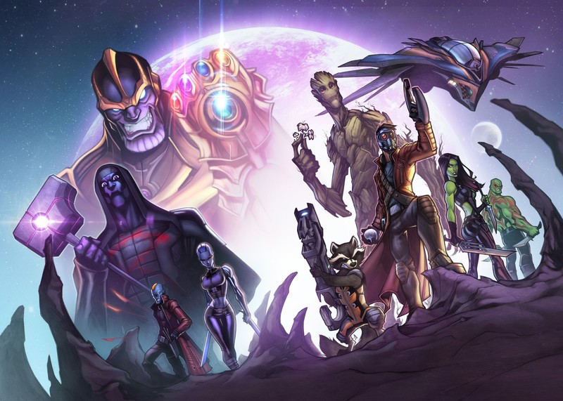 guardians of the galaxy vol 2, guardians of the galaxy, movies, hd, 4k, artwork, artist, deviantart, 5k