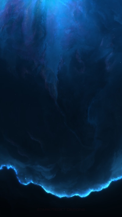 Sci Fi Nebula, Space, Blue, 720x1280