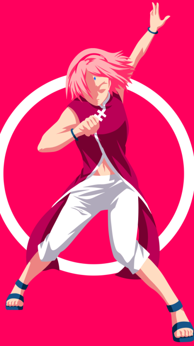 Anime Boruto, Boruto (Anime), Sakura Haruno, Pink Hair, Boruto: Naruto Next Generations, Minimalist, 720x1280