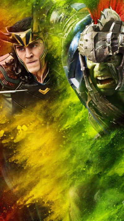 Movie Thor: Ragnarok, Hulk, Tom Hiddleston, Loki (Marvel Comics), 720x1280