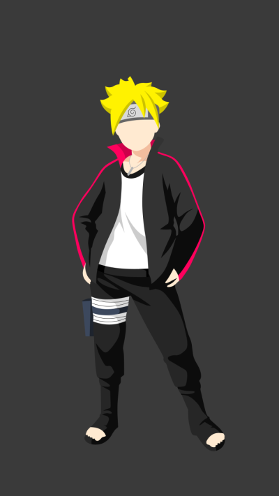 Anime Boruto, Boruto: Naruto Next Generations, Minimalist, Boruto Uzumaki, Blonde, 720x1280