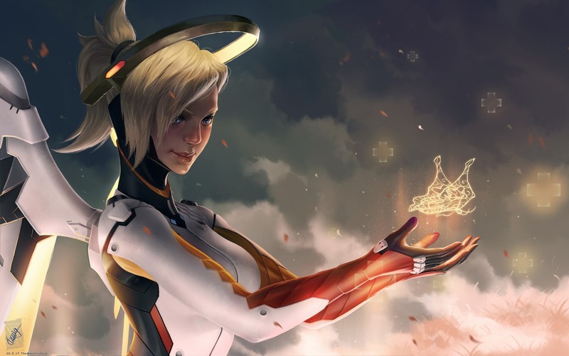 mercy overwatch, overwatch, games, xbox games, ps games, pc games, hd, artwork, artist, digital art, artstation