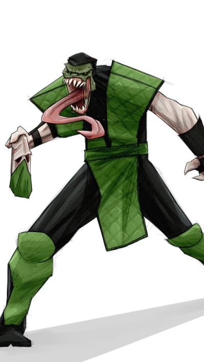 Video Game Mortal Kombat, Reptile (Mortal Kombat), 720x1280