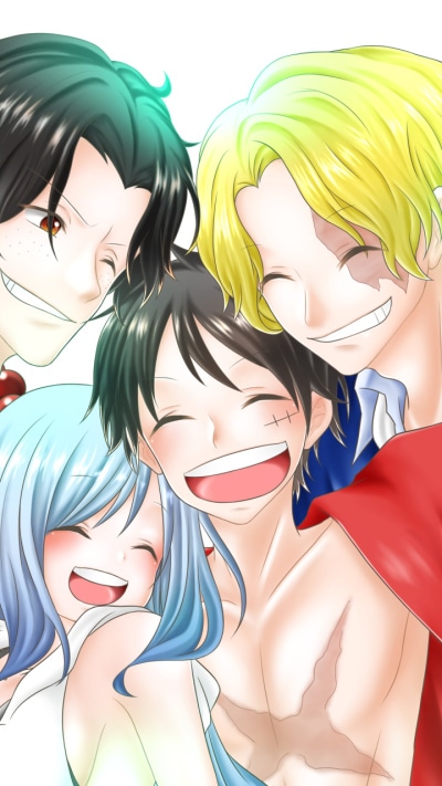 Anime One Piece, Portgas D. Ace, Sabo (One Piece), Monkey D. Luffy, 720x1280