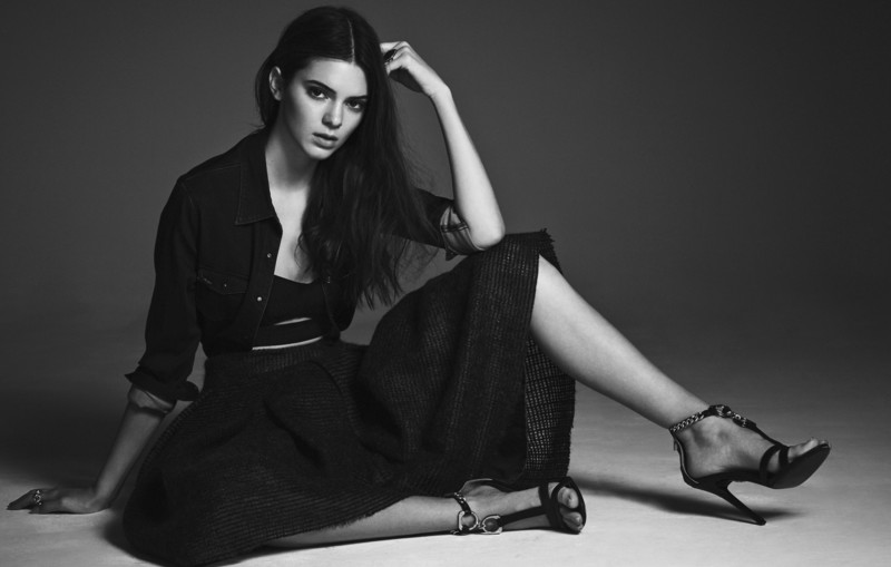 kendall jenner, celebrities, girls, model, 4k, hd, 5k, monochrome, black and white