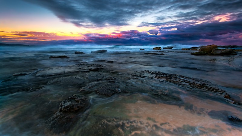 landscape, sea, nature, hd, 4k