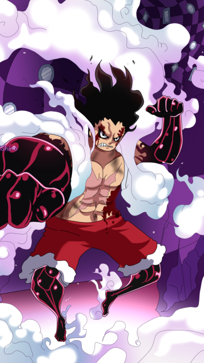 Anime One Piece, Monkey D. Luffy, Gear Fourth, 720x1280