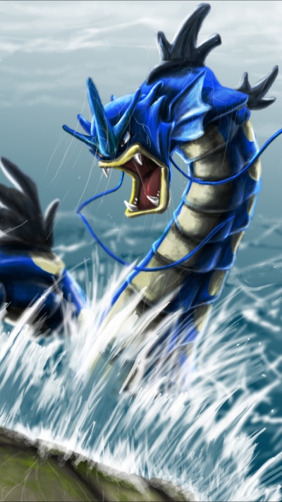 Video Game Pokémon, Gyarados (Pokémon), 720x1280