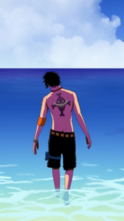 Anime One Piece, Portgas D. Ace, 720x1280