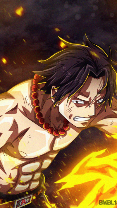 Anime One Piece, Portgas D. Ace, 720x1280