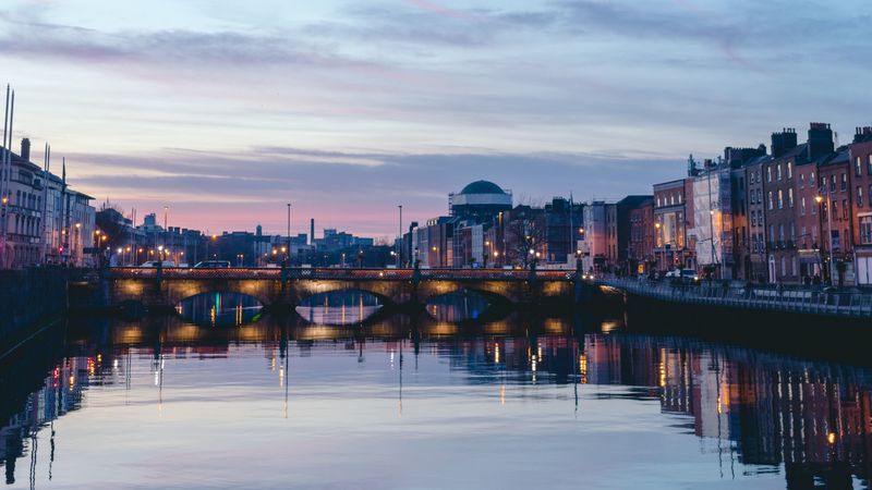 city, architecture, bridge, river, 4k