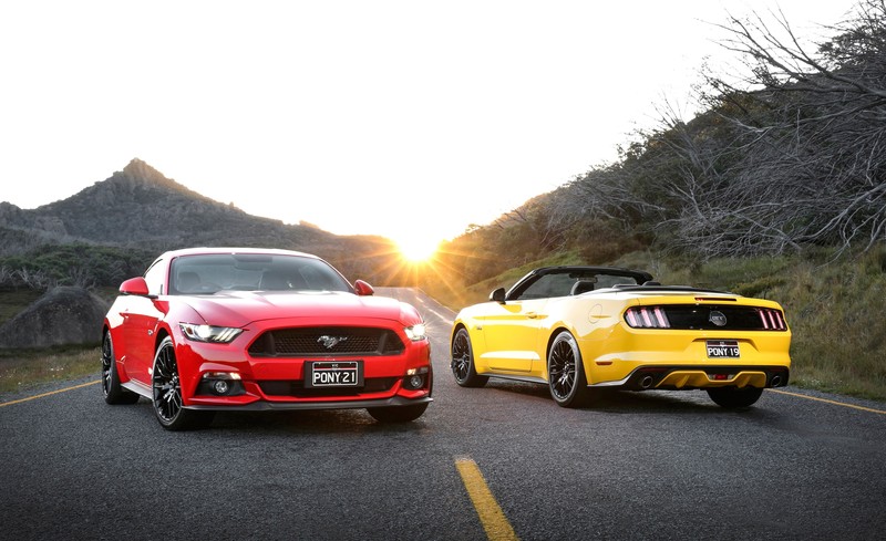 red, blue, ford mustang, ford, mustang, hd, 4k