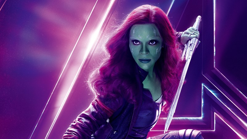 gamora, avengers infinity war, 8k, 2018 movies, movies, hd, 4k, 5k, poster
