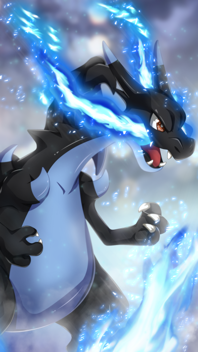 Anime Pokémon, Mega Charizard X (Pokémon), 720x1280